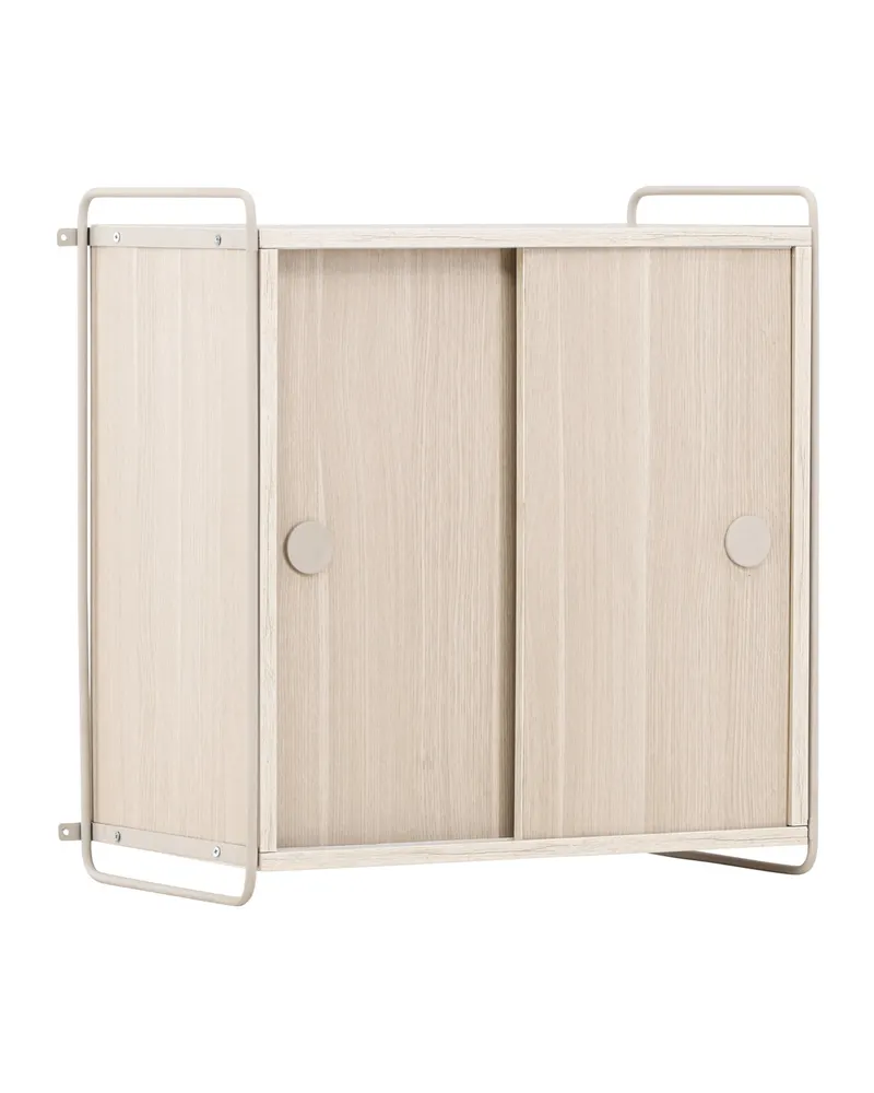 Paris Sideboard zum Aufhängen mit Rahmen in 35 × 68 × 60 cm, Whitewash, Ansicht 3