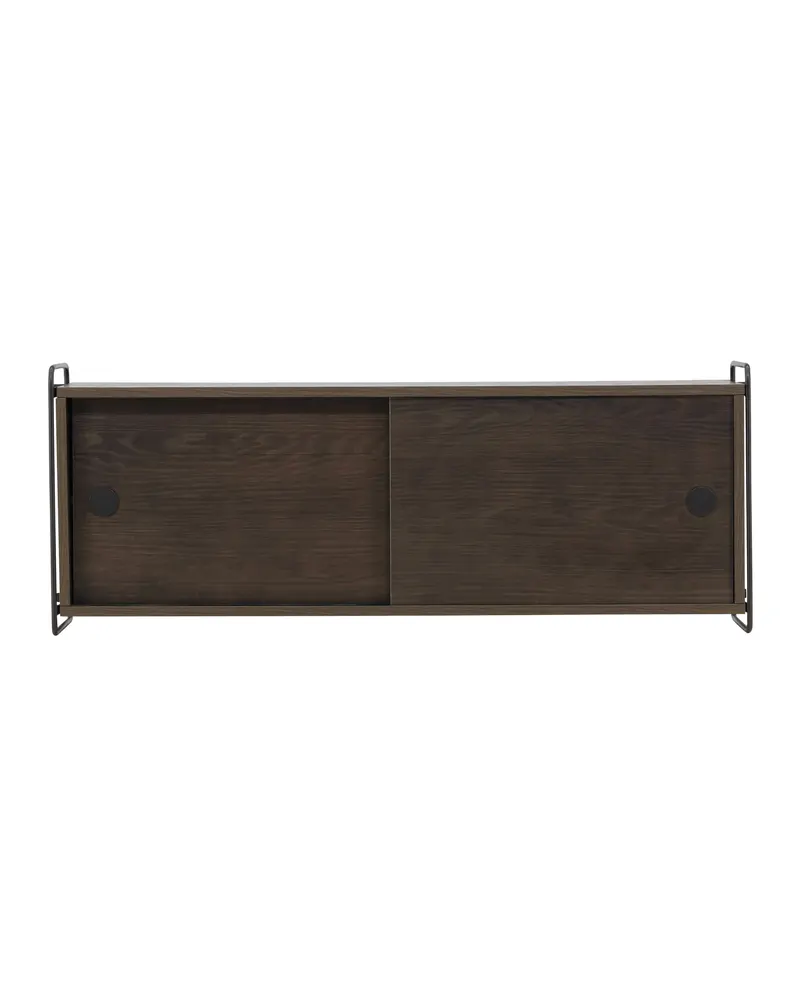 Paris Sideboard zum Aufhängen mit Rahmen in 35 × 48 × 122 cm, Mokka, Ansicht 1