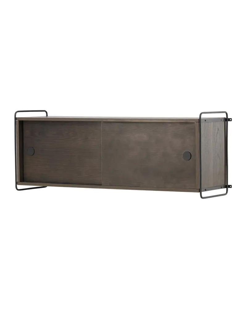 Paris Sideboard zum Aufhängen mit Rahmen in 35 × 48 × 122 cm, Mokka, Ansicht 7