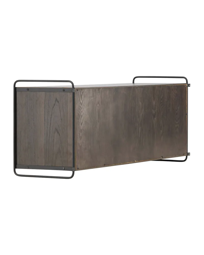 Paris Sideboard zum Aufhängen mit Rahmen in 35 × 48 × 122 cm, Mokka, Ansicht 9