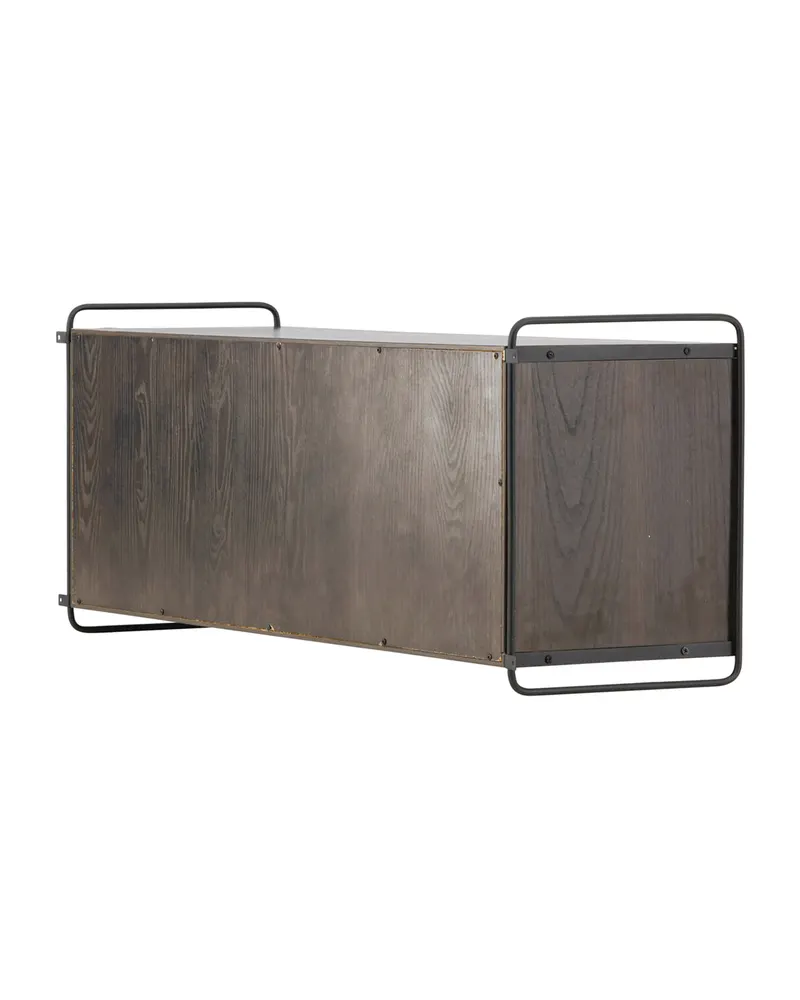 Paris Sideboard zum Aufhängen mit Rahmen in 35 × 48 × 122 cm, Mokka, Ansicht 12