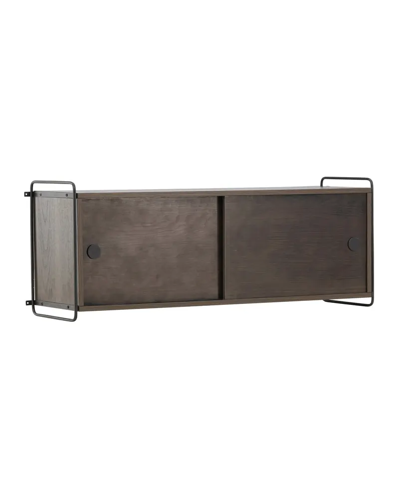 Paris Sideboard zum Aufhängen mit Rahmen in 35 × 48 × 122 cm, Mokka, Ansicht 2