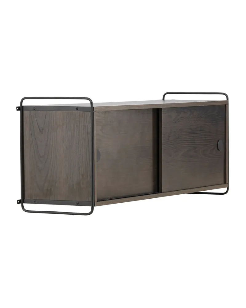 Paris Sideboard zum Aufhängen mit Rahmen in 35 × 48 × 122 cm, Mokka, Ansicht 3