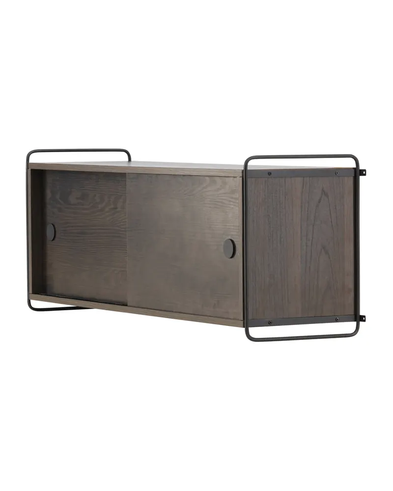 Paris Sideboard zum Aufhängen mit Rahmen in 35 × 48 × 122 cm, Mokka, Ansicht 5