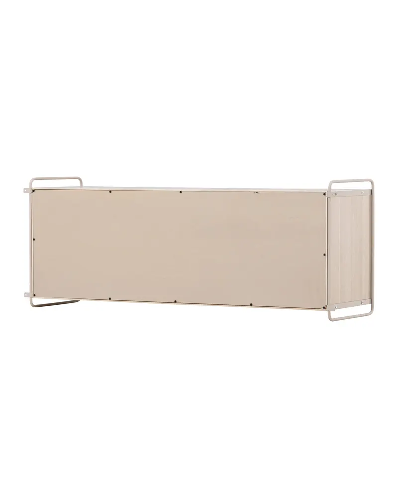 Paris Sideboard zum Aufhängen mit Rahmen in 35 × 48 × 122 cm, Whitewash, Ansicht 11
