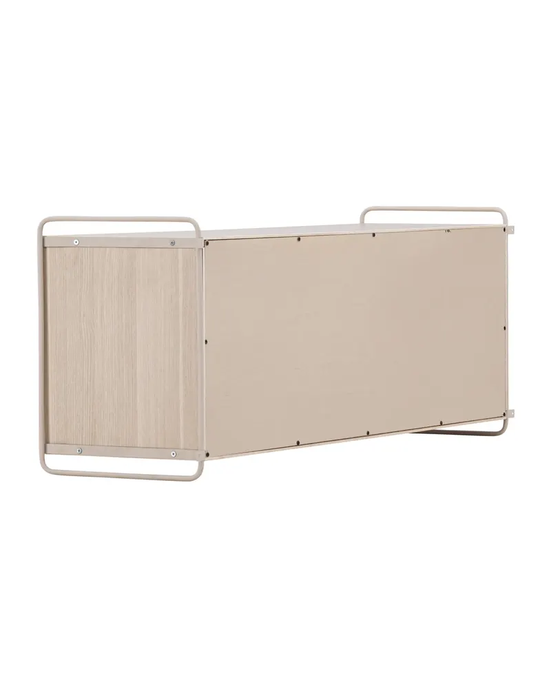 Paris Sideboard zum Aufhängen mit Rahmen in 35 × 48 × 122 cm, Whitewash, Ansicht 6