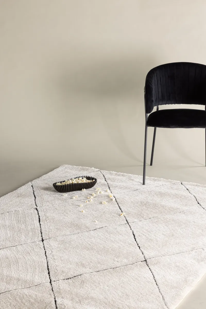 Patrik Teppich mit Rautenmuster in 230 × 160 cm, im Wohnraum, Ansicht 1