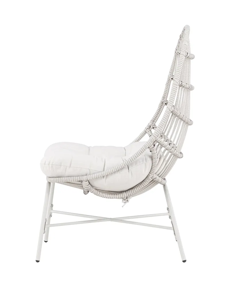 Paul Outdoor-Loungesessel mit ovaler Geflechtlehne, Ansicht 9