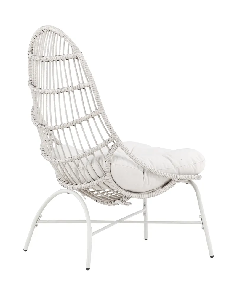 Paul Outdoor-Loungesessel mit ovaler Geflechtlehne, Ansicht 12