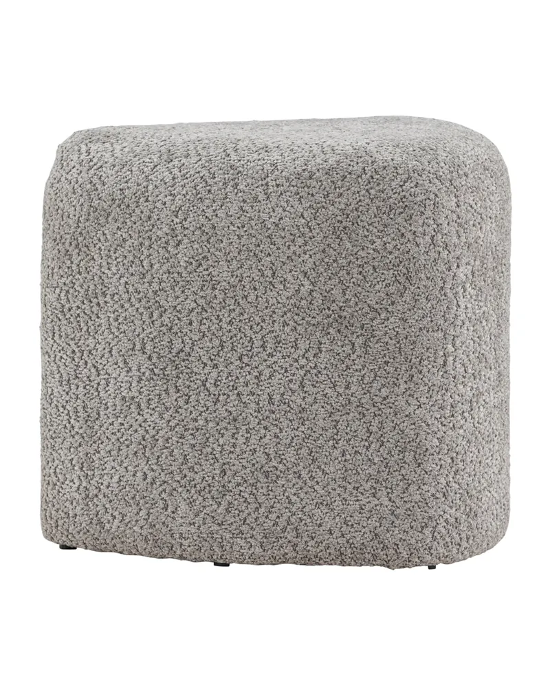 Peg Pouf in Grau, Polyester-Bouclé, Ansicht 11