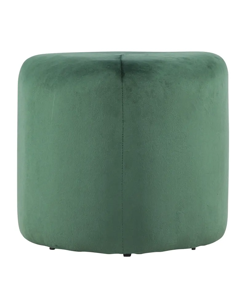 Peg Pouf in Grün, Polyester-Samt, Ansicht 1