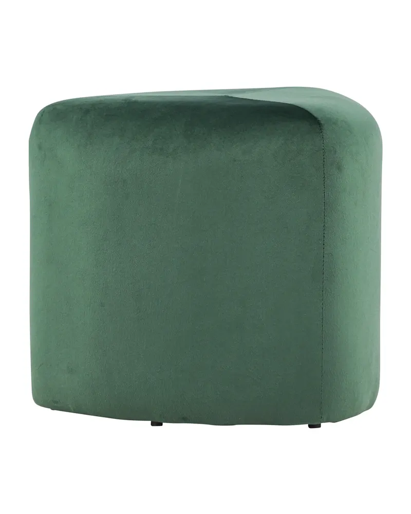 Peg Pouf in Grün, Polyester-Samt, Ansicht 2