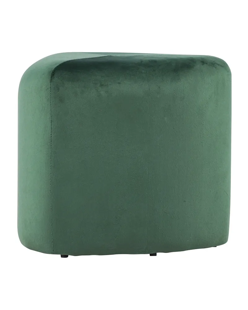 Peg Pouf in Grün, Polyester-Samt, Ansicht 3