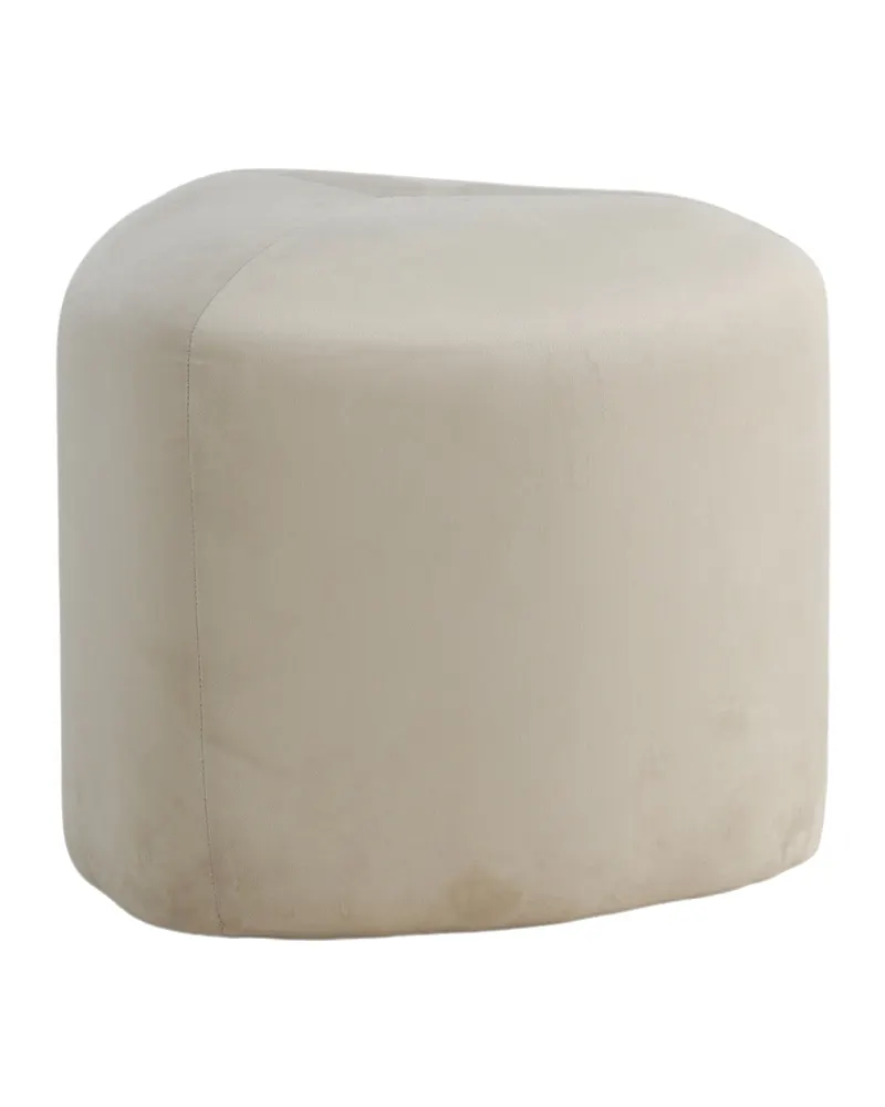 Peg Pouf in Beige, Polyester-Teddystoff, Ansicht 2