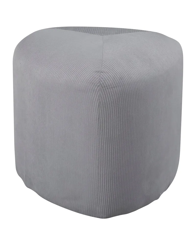 Peg Pouf in Grau, Polyester-Cord, Ansicht 1