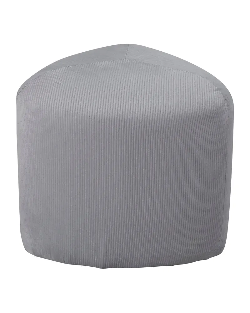 Peg Pouf in Grau, Polyester-Cord, Ansicht 2