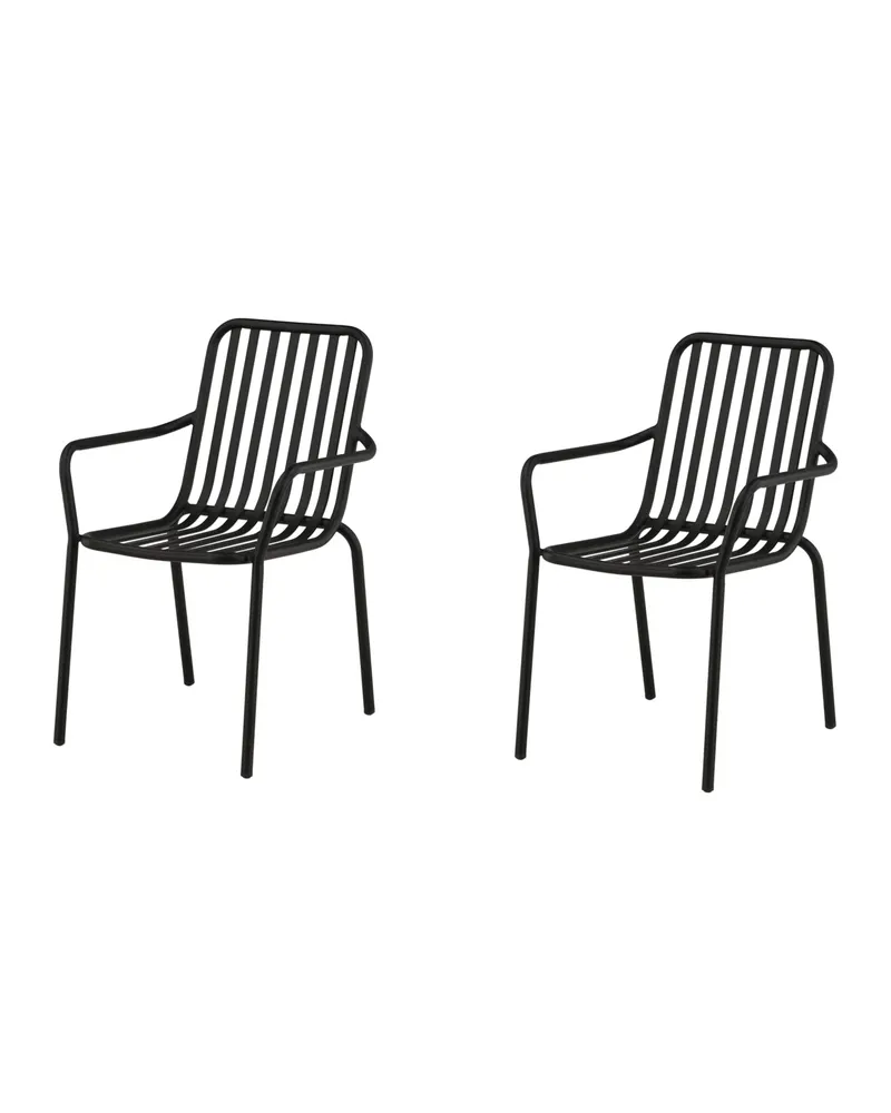 Peking Gartenstühle im 2er-Set aus Aluminium, Ansicht 2