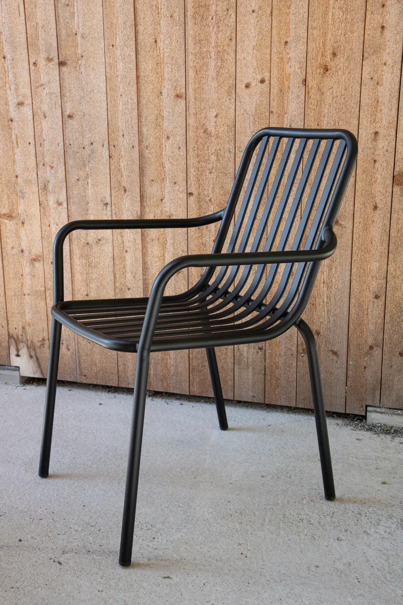 Peking Gartenstühle im 2er-Set aus Aluminium, im Wohnraum, Ansicht 1