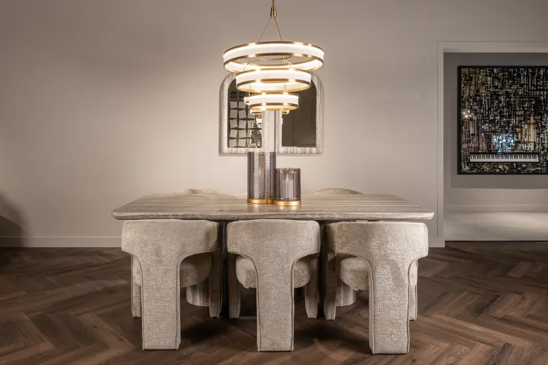 Pendelleuchte Cealora, Weiß von Richmond Interiors, Wohnbeispiel 7, im Wohnraum