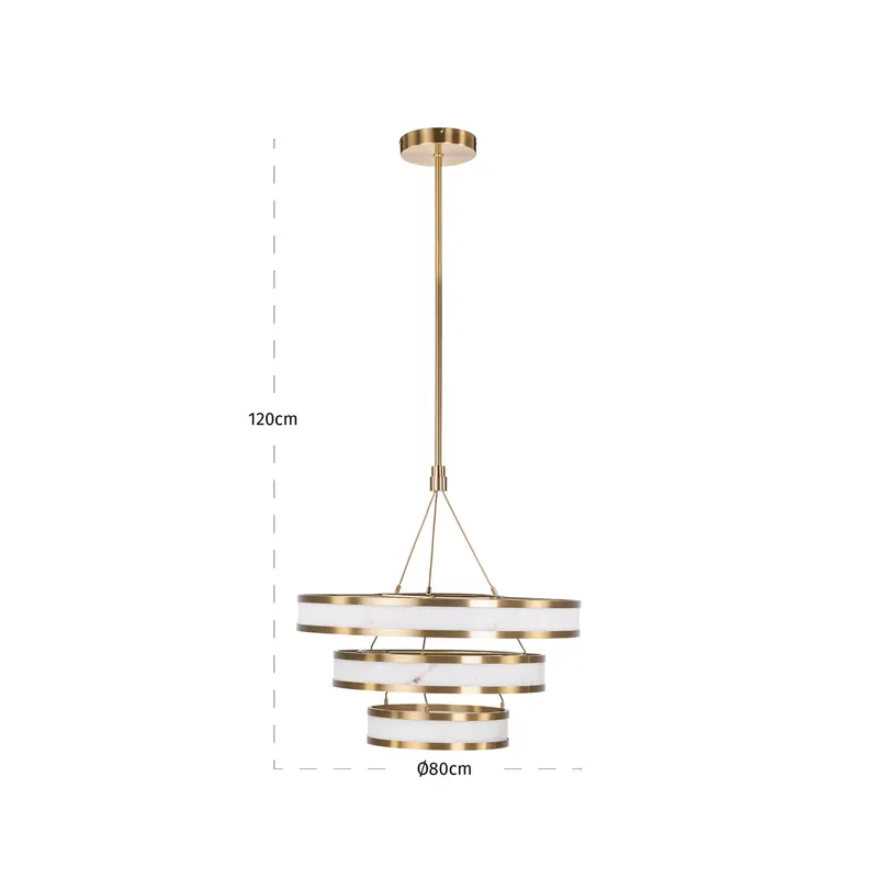 Pendelleuchte Cealora, Weiß von Richmond Interiors, Maßzeichnung 8