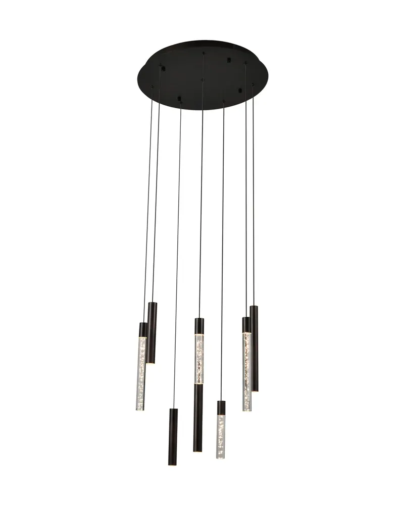 Pendelleuchte Oxley mit 13 oder 8 Lichtpunkten, Bronze
