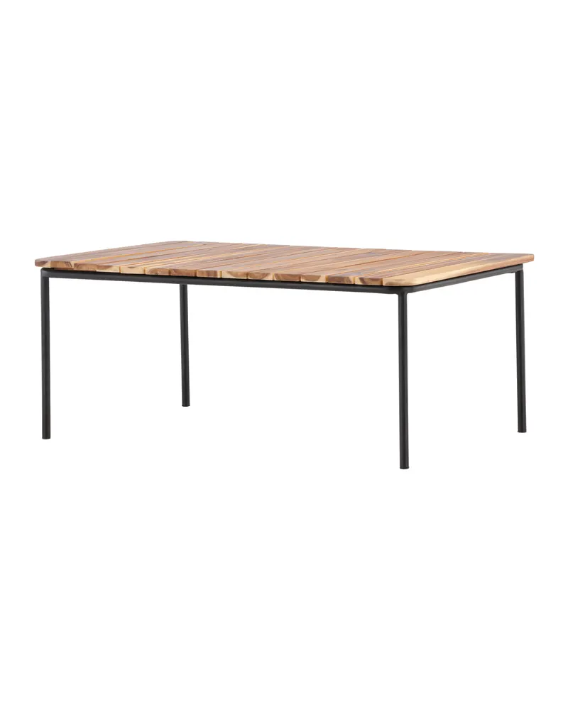 Penh Garten-Beistelltisch aus Akazie mit Stahlbeinen, Ansicht 11