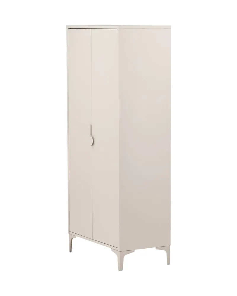 Piring Kleiderschrank aus Metall mit zwei Türen in Beige, Ansicht 6
