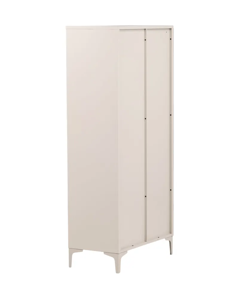 Piring Kleiderschrank aus Metall mit zwei Türen in Beige, Ansicht 7