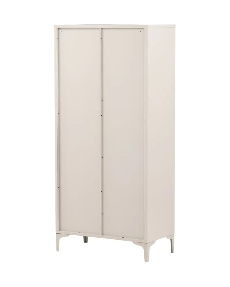 Piring Kleiderschrank aus Metall mit zwei Türen in Beige, Ansicht 9