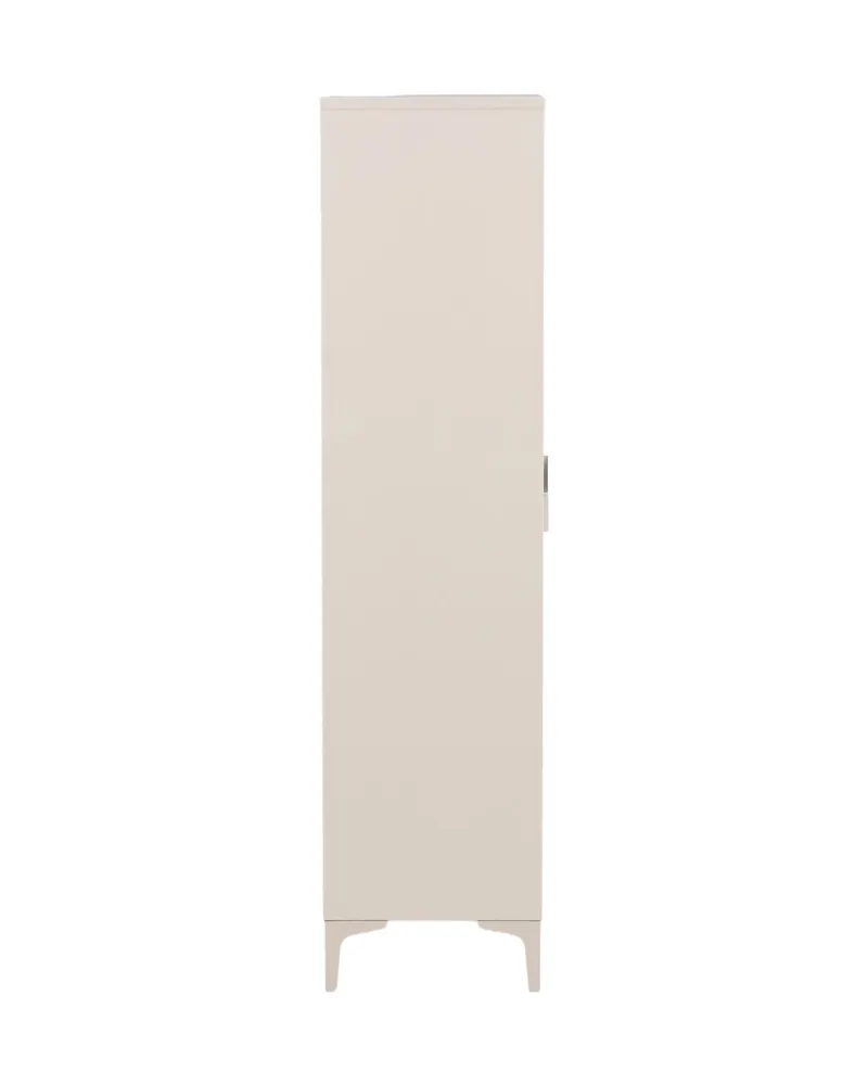 Piring Kleiderschrank aus Metall mit zwei Türen in Beige, Ansicht 11