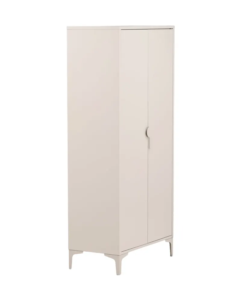 Piring Kleiderschrank aus Metall mit zwei Türen in Beige, Ansicht 12