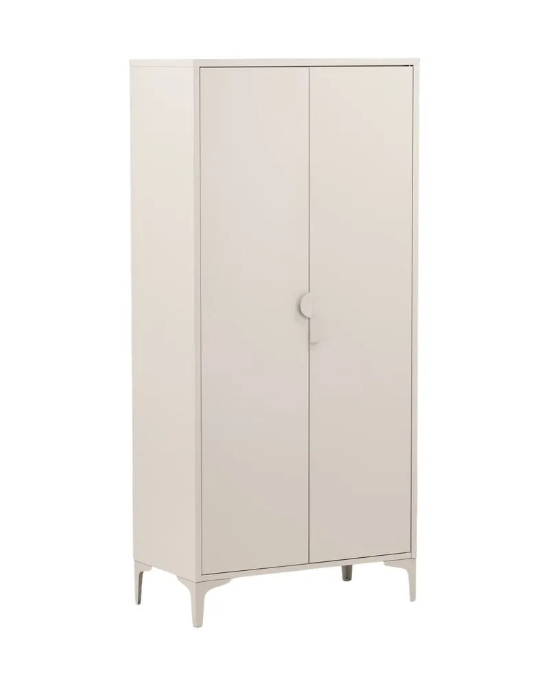 Piring Kleiderschrank aus Metall mit zwei Türen in Beige, Ansicht 13