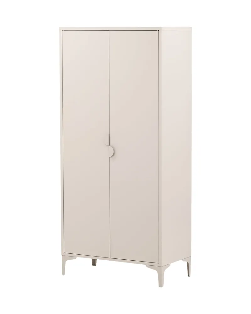 Piring Kleiderschrank aus Metall mit zwei Türen in Beige, Ansicht 3