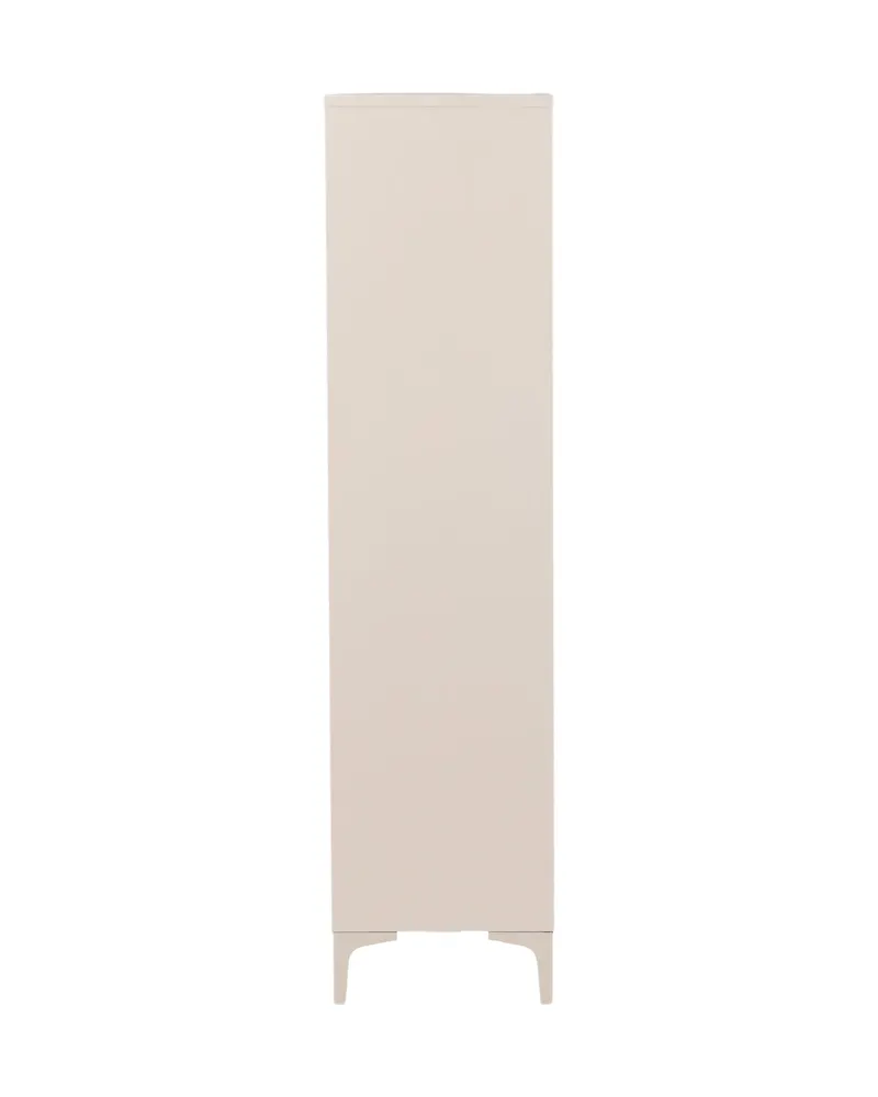Piring Kleiderschrank aus Metall mit zwei Türen in Beige, Ansicht 4