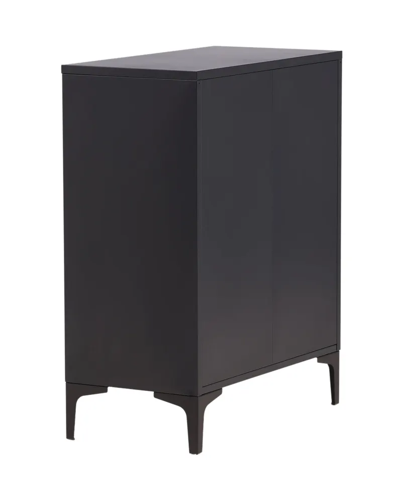 Piring Kommode aus Stahl in 40 × 98 × 78 cm, Schwarz, Ansicht 10