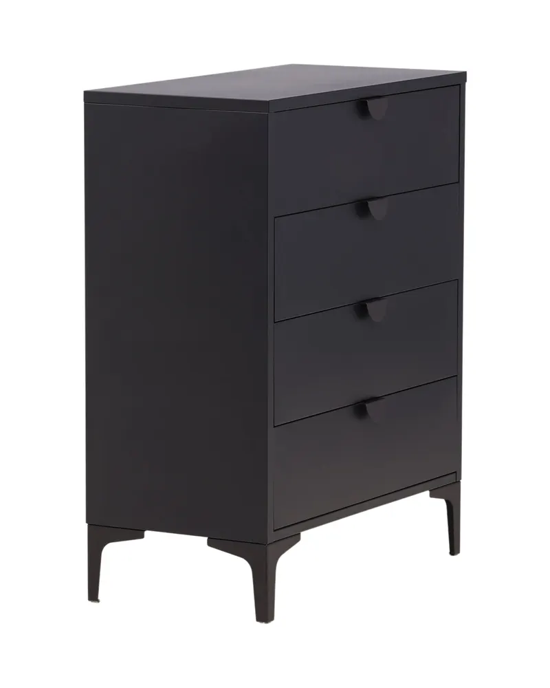 Piring Kommode aus Stahl in 40 × 98 × 78 cm, Schwarz, Ansicht 3