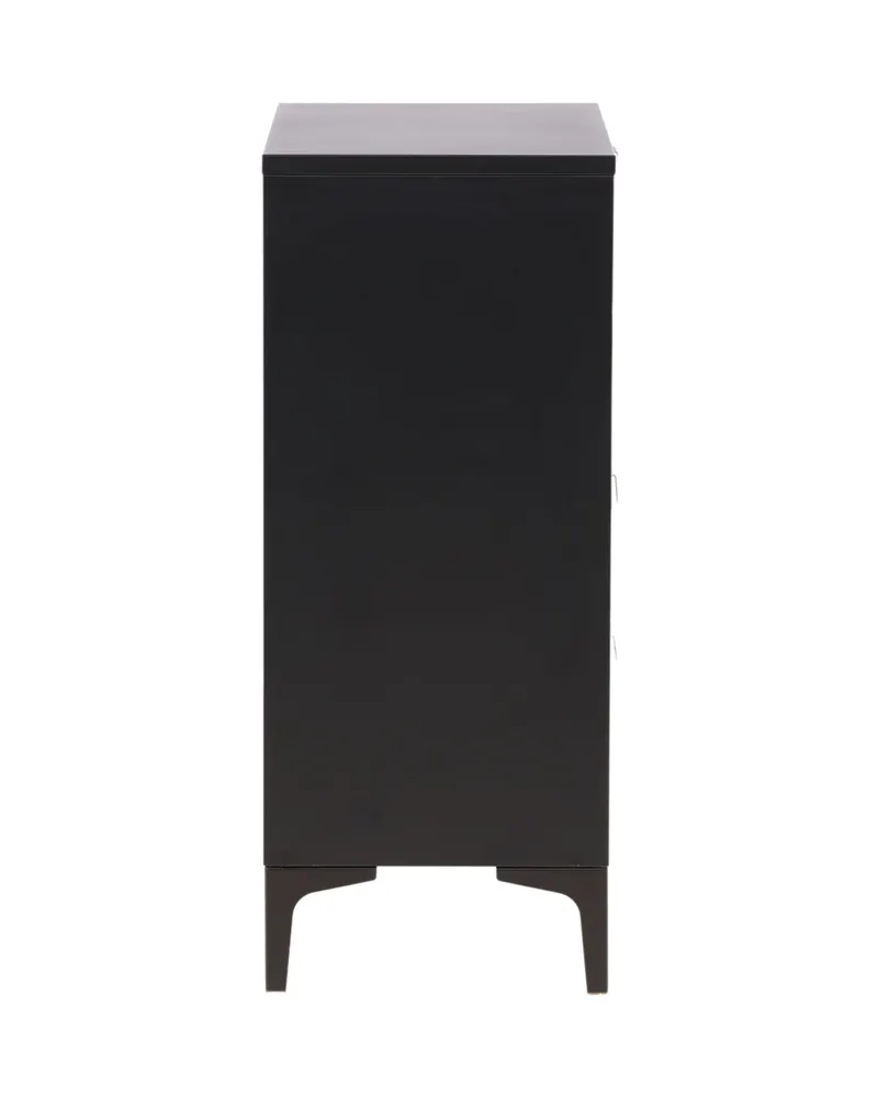 Piring Kommode aus Stahl in 40 × 98 × 78 cm, Schwarz, Ansicht 4