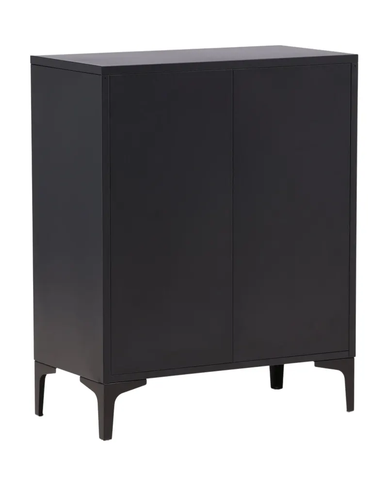 Piring Kommode aus Stahl in 40 × 98 × 78 cm, Schwarz, Ansicht 6