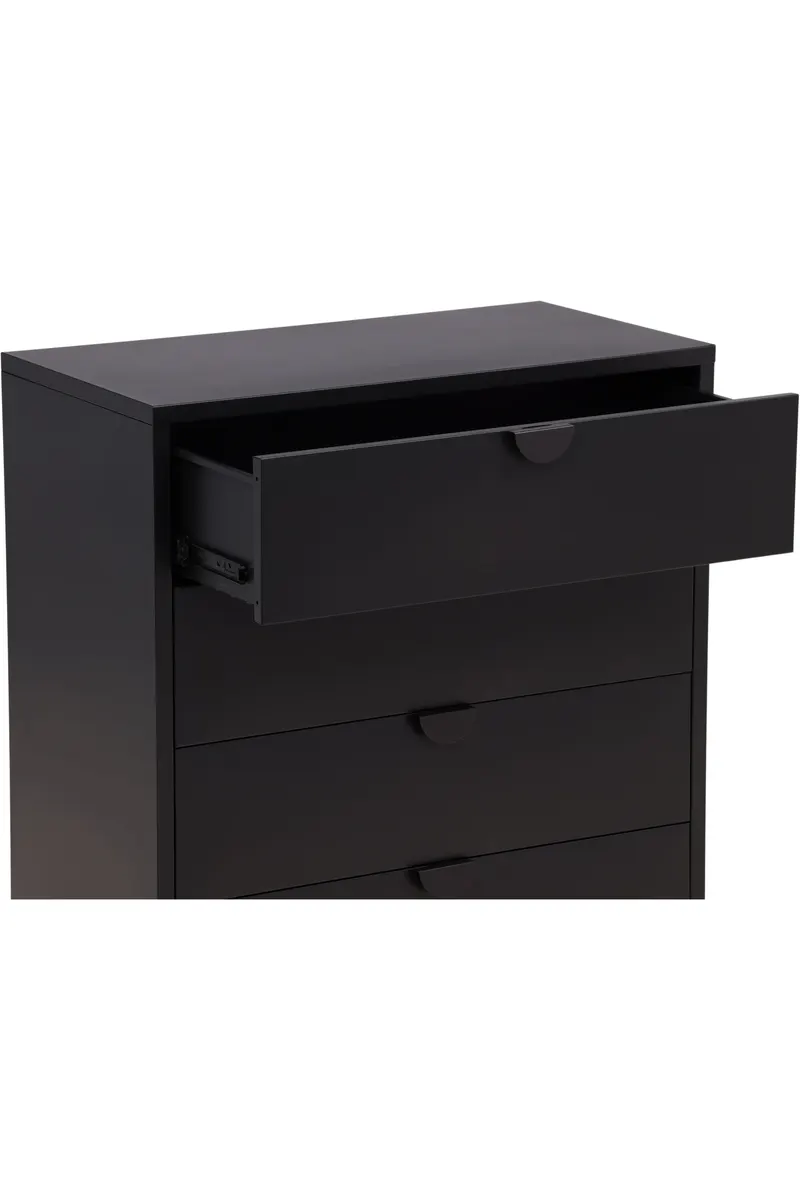 Piring Kommode aus Stahl in 40 × 98 × 78 cm, Schwarz, Ansicht 7