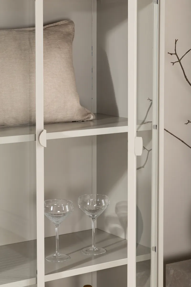Piring Stahlschrank in 40 × 190 × 90 cm, Beige, im Wohnraum, Ansicht 3