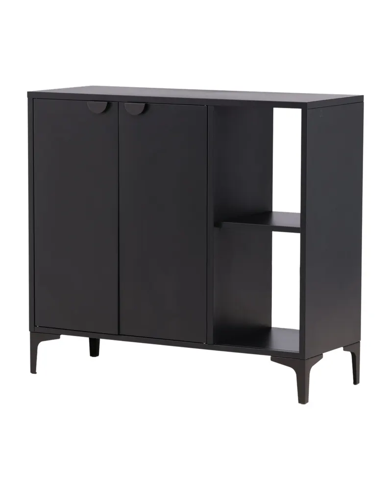 Piring Stahlschrank in 42 × 100 × 110 cm, Schwarz, Ansicht 4