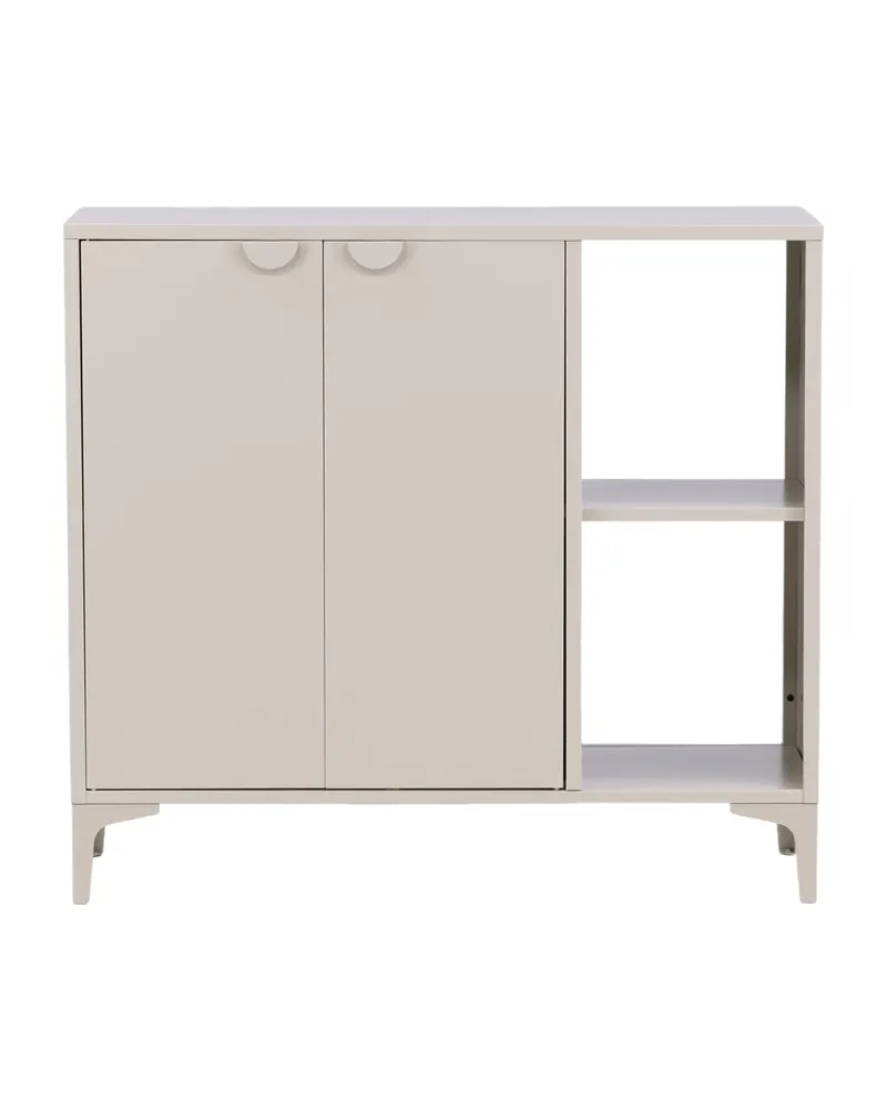 Piring Sideboard und Hochschrank aus Stahl, Schwarz oder Beige