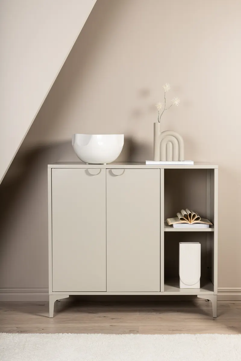 Piring Stahlschrank in 42 × 100 × 110 cm, Beige, im Wohnraum, Ansicht 2