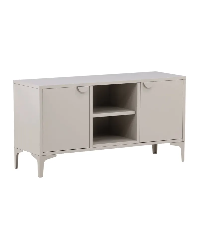 Piring TV-Schrank aus Stahl mit zwei Türen in Beige, Ansicht 13