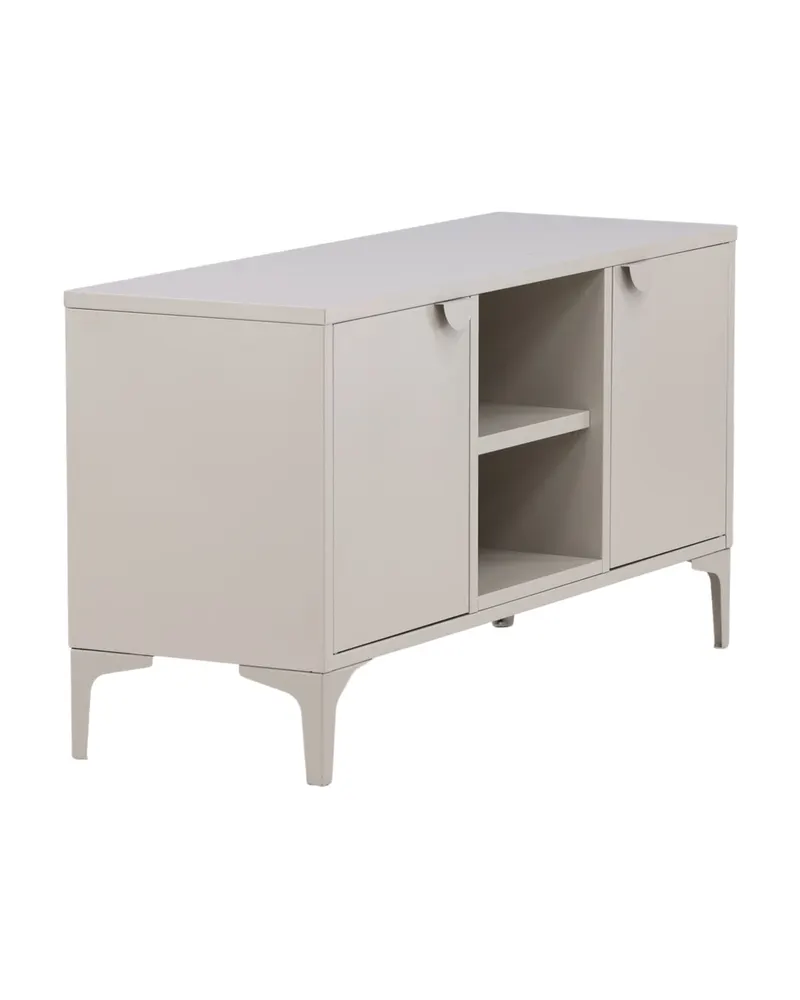 Piring TV-Schrank aus Stahl mit zwei Türen in Beige, Ansicht 2