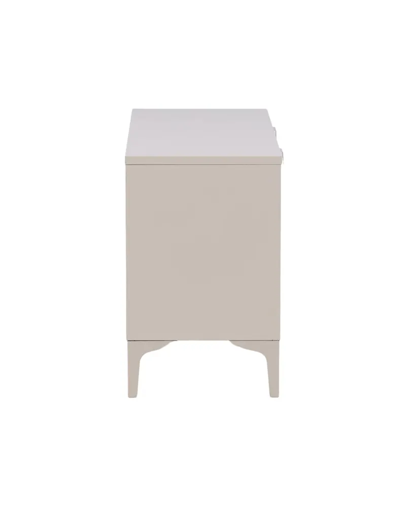 Piring TV-Schrank aus Stahl mit zwei Türen in Beige, Ansicht 3