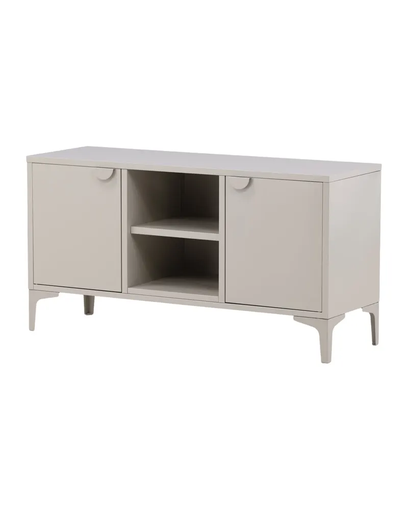 Piring TV-Schrank aus Stahl mit zwei Türen in Beige, Ansicht 4