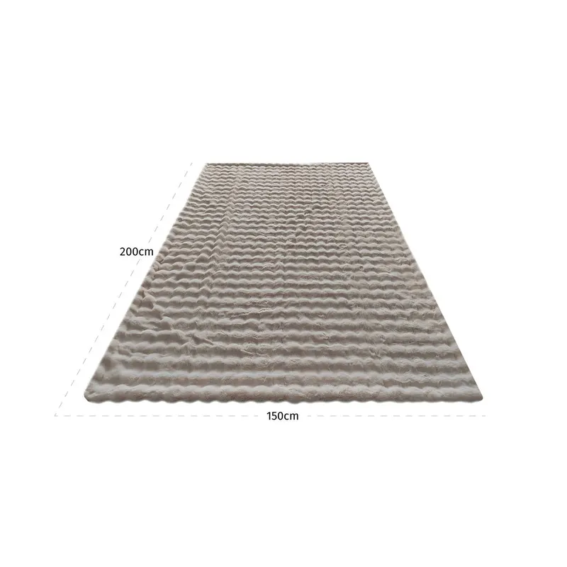 Plaid Cosy Fluff Creme 150 × 200 cm von Richmond Interiors, Maßzeichnung 5