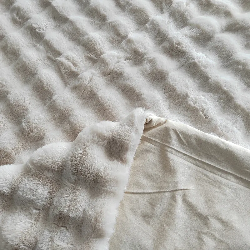 Plaid Cosy Creme 200 × 300 cm von Richmond Interiors, Produktansicht 3