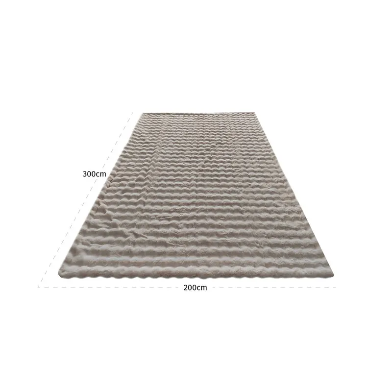 Plaid Cosy Creme 200 × 300 cm von Richmond Interiors, Maßzeichnung 5